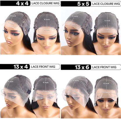 40 Inch Body Wave 5x5 Glueless Wig 100% Human Hair Pre-plucked Brazilian 200 Density 13x6 Lace Frontal Human Hair Wigs for Women