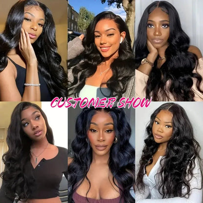 40 Inch Body Wave 5x5 Glueless Wig 100% Human Hair Pre-plucked Brazilian 200 Density 13x6 Lace Frontal Human Hair Wigs for Women
