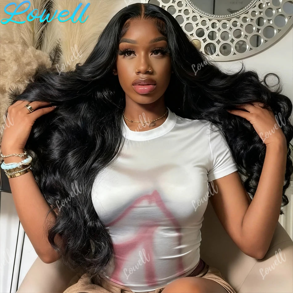 40 Inch Body Wave 5x5 Glueless Wig 100% Human Hair Pre-plucked Brazilian 200 Density 13x6 Lace Frontal Human Hair Wigs for Women