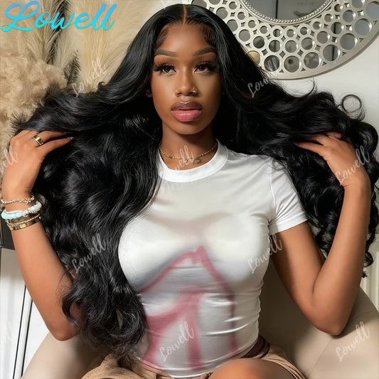40 Inch Body Wave 5x5 Glueless Wig 100% Human Hair Pre-plucked Brazilian 200 Density 13x6 Lace Frontal Human Hair Wigs for Women