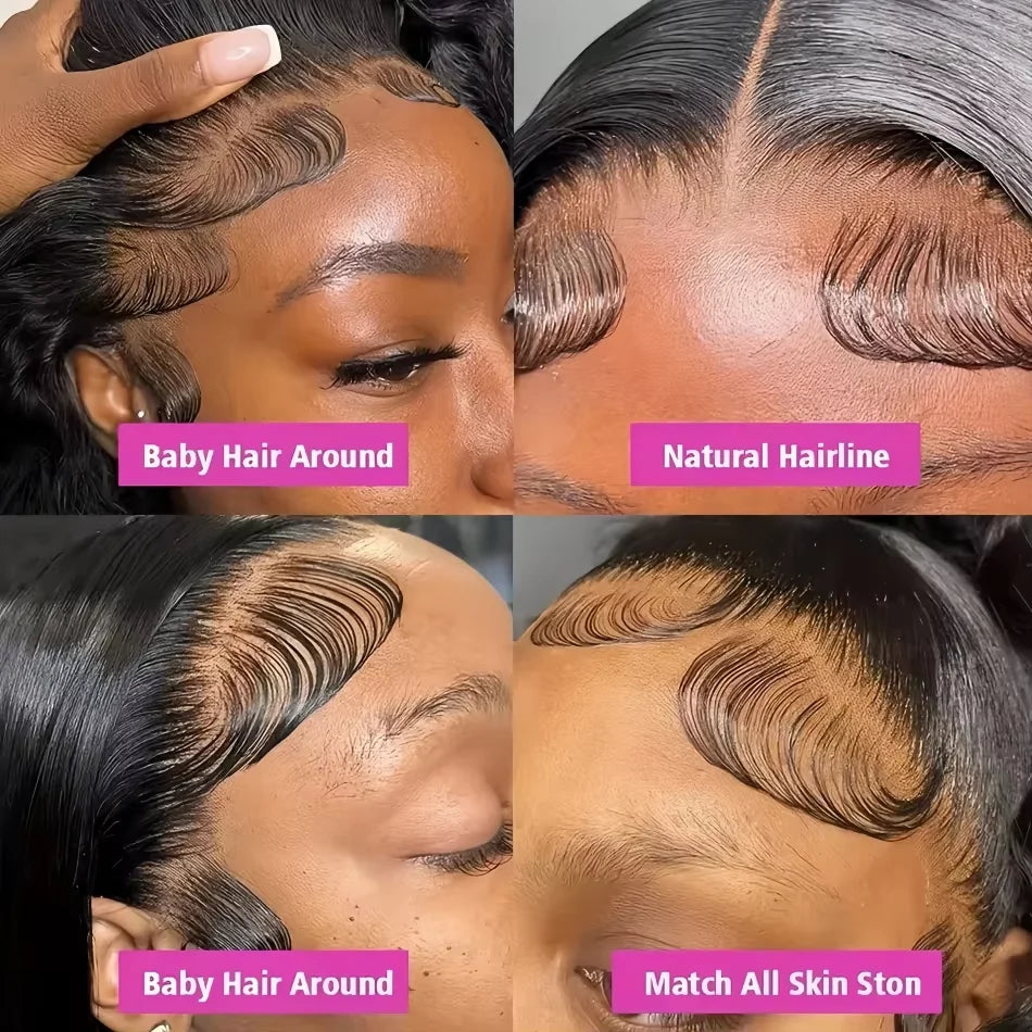 40 Inch Body Wave 5x5 Glueless Wig 100% Human Hair Pre-plucked Brazilian 200 Density 13x6 Lace Frontal Human Hair Wigs for Women