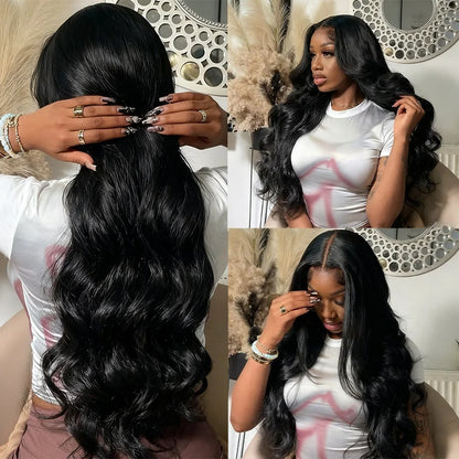 40 Inch Body Wave 5x5 Glueless Wig 100% Human Hair Pre-plucked Brazilian 200 Density 13x6 Lace Frontal Human Hair Wigs for Women