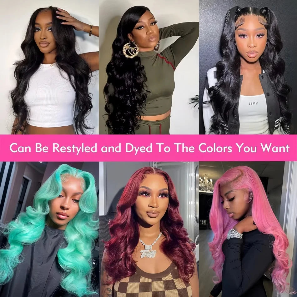 40 Inch Body Wave 5x5 Glueless Wig 100% Human Hair Pre-plucked Brazilian 200 Density 13x6 Lace Frontal Human Hair Wigs for Women